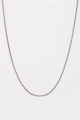 Black Rodage Silver Necklace Chain